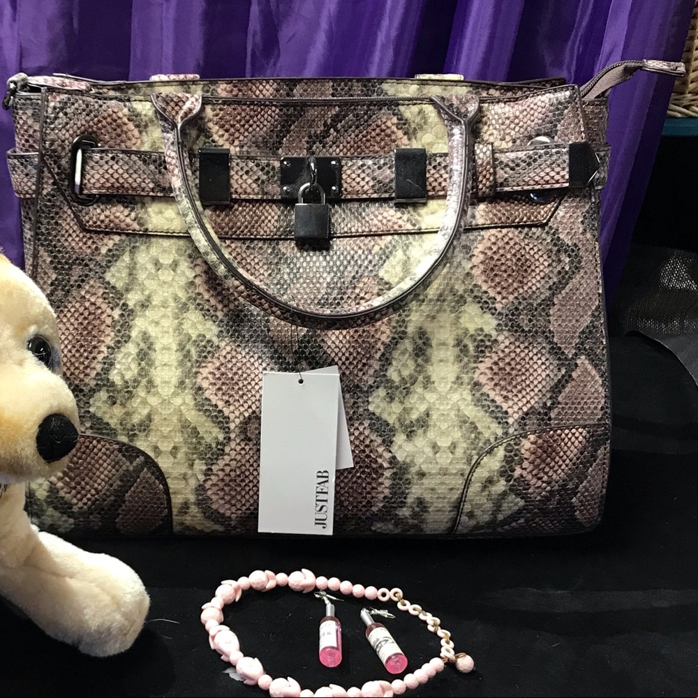 Justfab Snakeskin Purse NWT